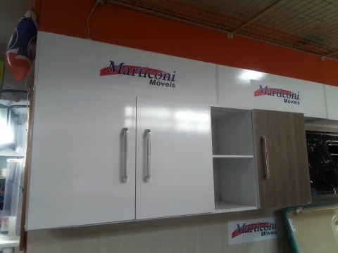 Gabinete Aéreo Top 1,50 Rústico para Cozinha Organizador Premium