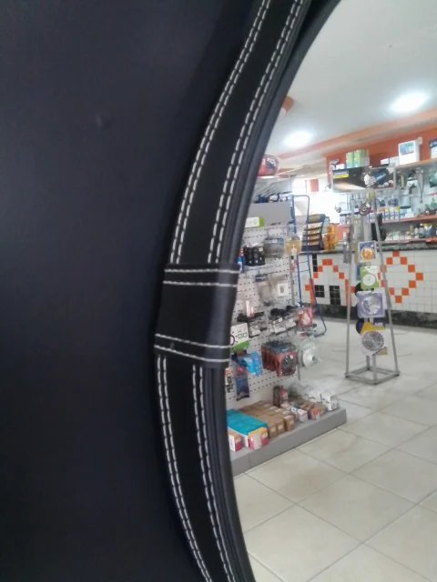 Espelho Adnet Redondo 60cm com Alça de Couro Moldura Premium Luxo 5