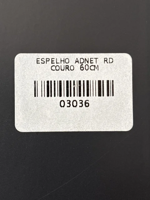 Espelho Adnet Redondo 60cm com Alça de Couro Moldura Premium Luxo 6