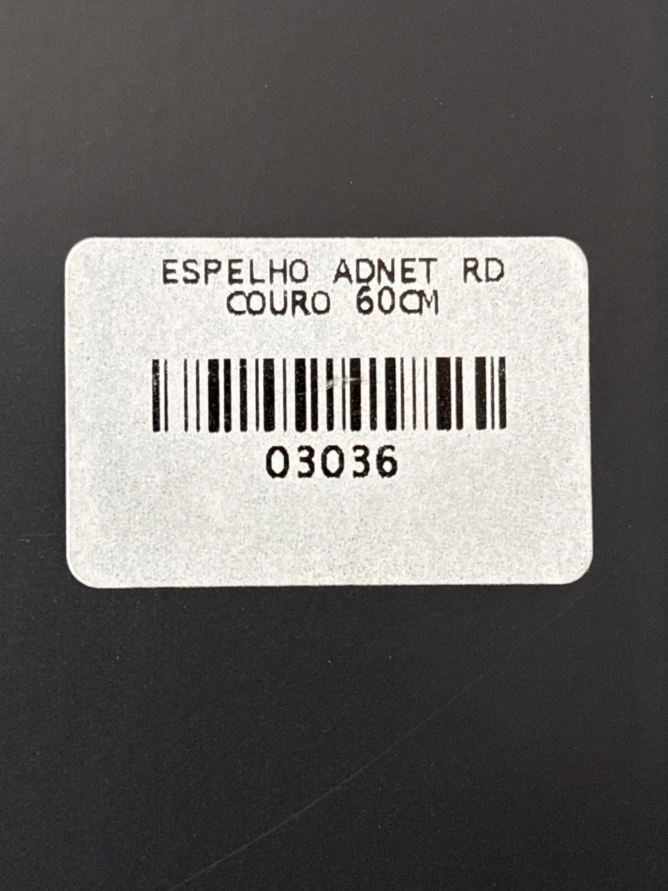 Espelho Adnet Redondo 60cm com Alça de Couro Moldura Premium Luxo